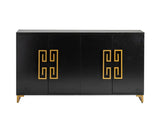 Calliope Sideboard 4 Doors Black