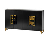 Calliope Sideboard 4 Doors Black