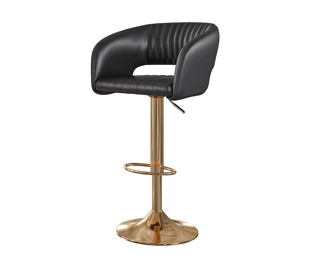 Frederica Swivel Bar Stool Black