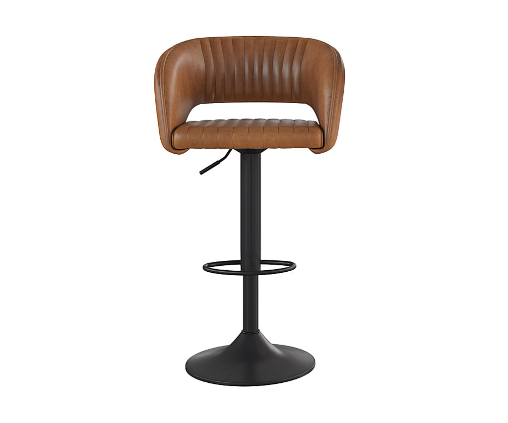 Frederica Leather Swivel Bar Stool