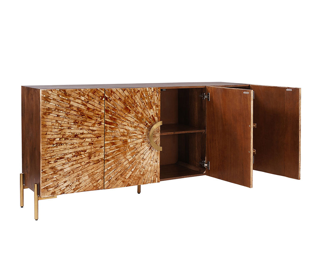 Jacob Bone Inlay Sideboard 4 Doors