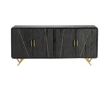 Maven 4 Doors Sideboard Black