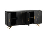 Maven 4 Doors Sideboard Black