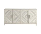 Priscilla 4 Doors Sideboard White & Mirrored