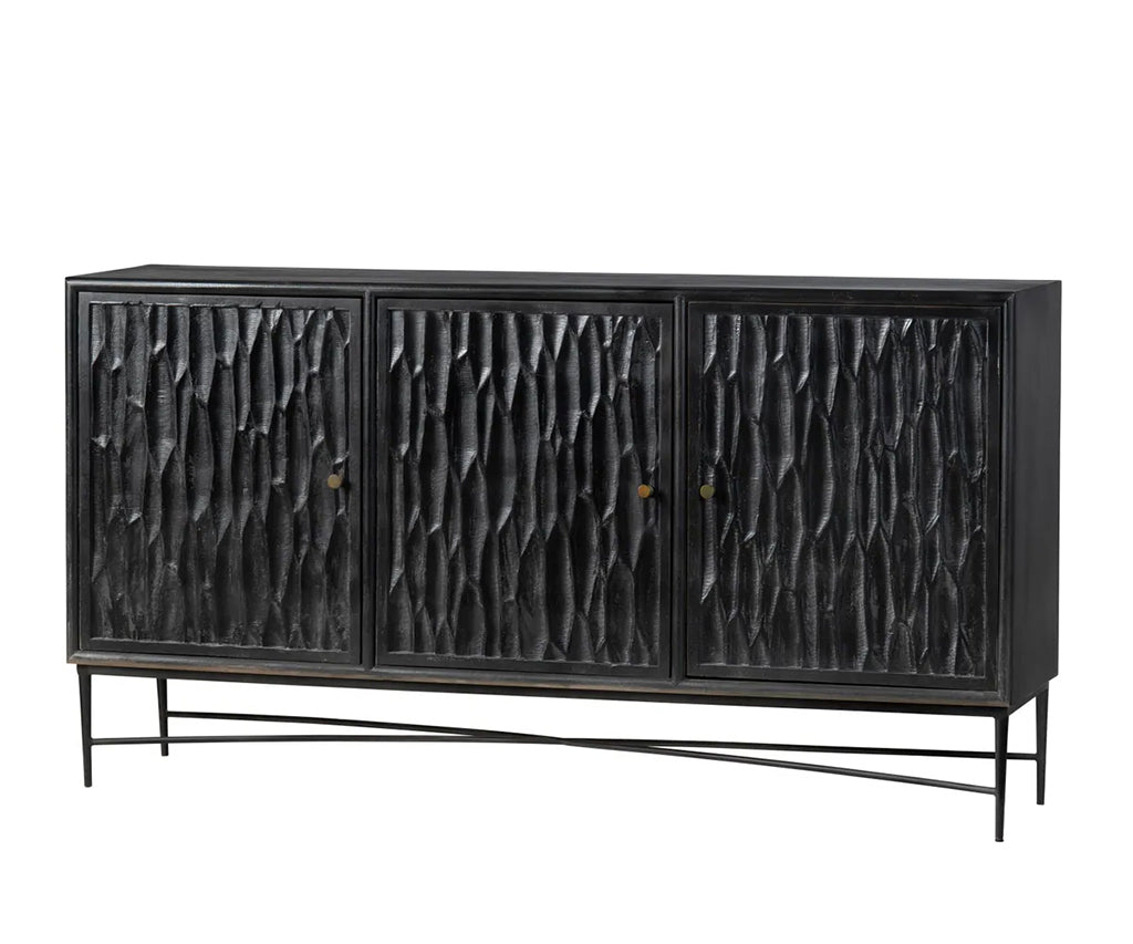 Richard Sideboard 3 Doors Black