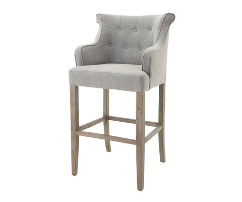 Emily Counter Stool with Arm Grey