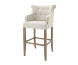 Emily Counter Stool with Arm Natural