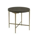 Chicago Round Oak Side Table