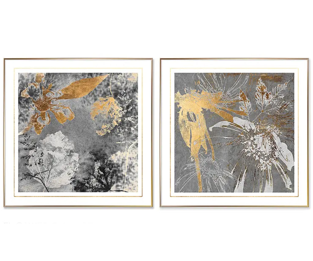 Flower dance wall art set of 2