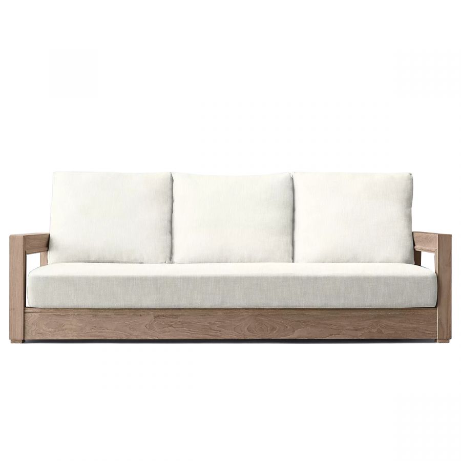 Palma Outdoor Teak 3 Seater Sofa