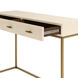 Paris Faux Shagreen Desk Cream