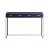 Paris Faux Shagreen Desk Black